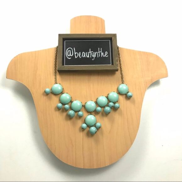 Unknown Jewelry - Mint blue green bubble Statement Necklace